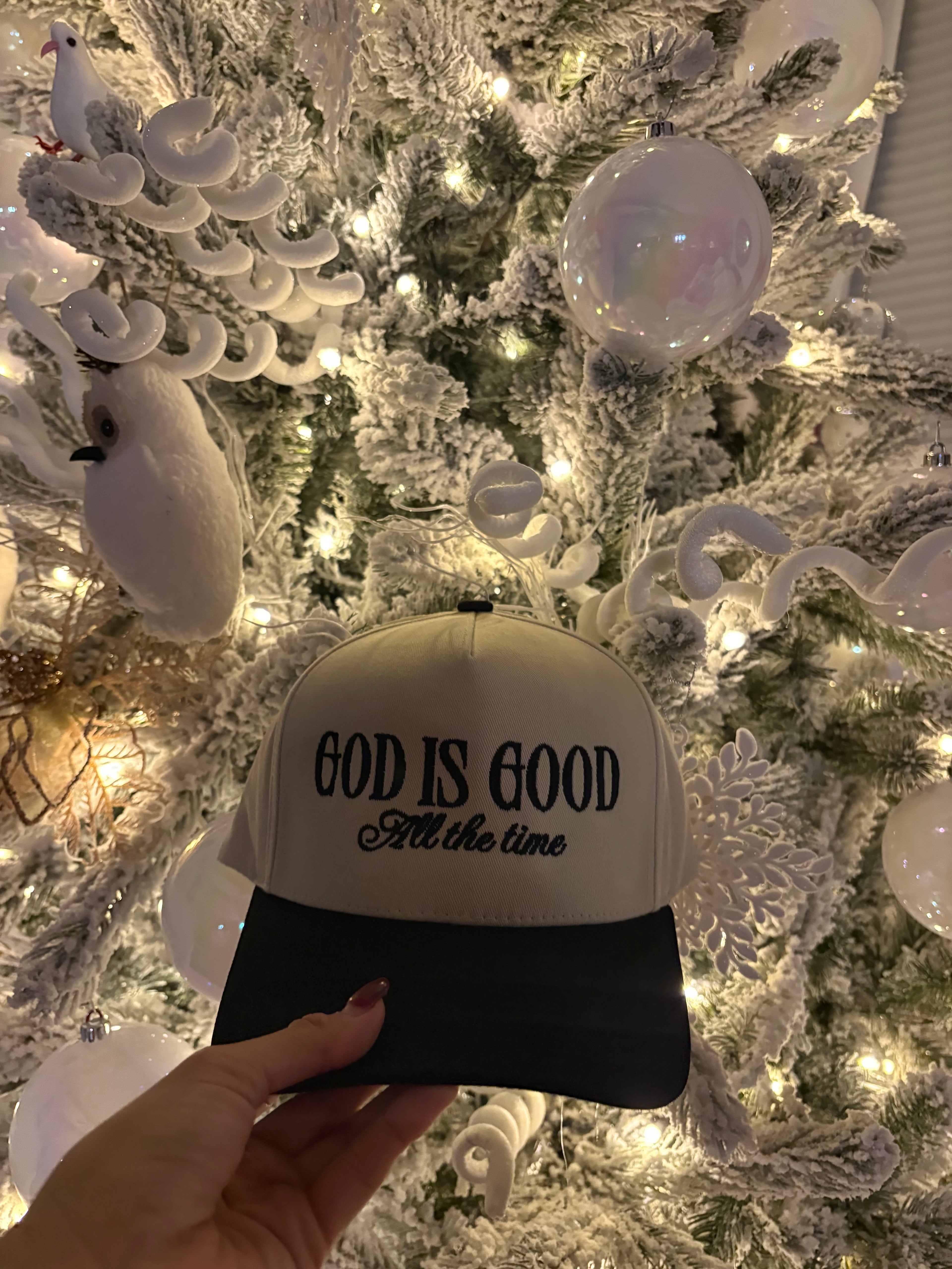 Black "God Is Good All The Time" hat